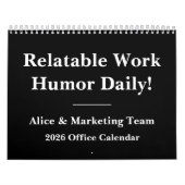 Calendrier Funny 2026 Office Quote Calendar (Protection)