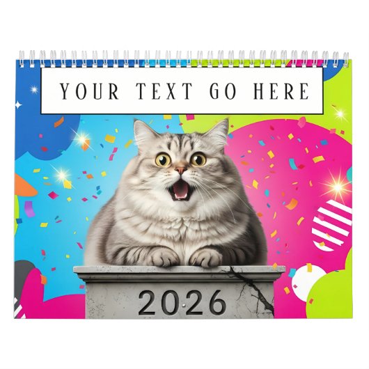 Calendrier Funny Cat Meme Calendar 2026 (Protection)