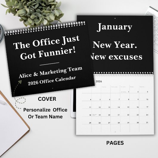 Calendrier Funny Coworker Wall Calendar 2026