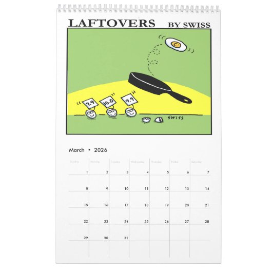 Calendrier Funny Food (Mar 2026)