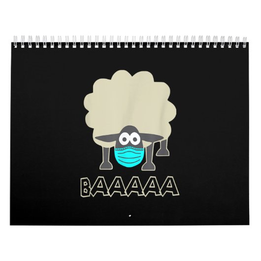 Calendrier Funny Sheep With Face Mask | Sheeple Venin (Protection)