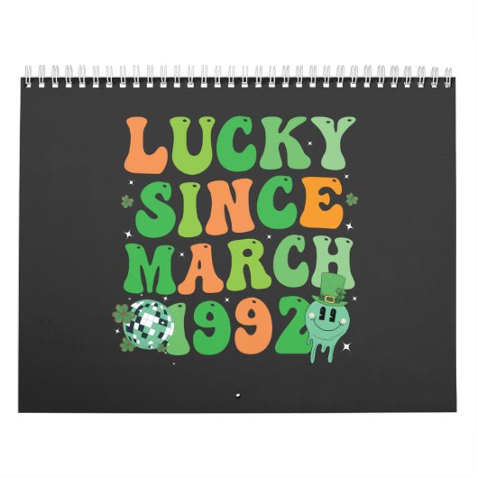 Calendrier Funny St Patrick's Day Lucky depuis mars 1992 (Protection)