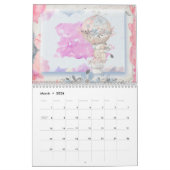 Calendrier Furry Friends Watercolor Rabbit Calendar (Mar 2026)