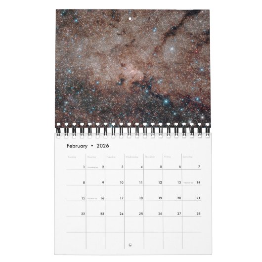 Calendrier Galaxy Astronomy Universe Rumi Quotes Calender (Feb 2026)