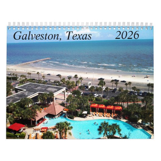 Calendrier Galveston, Texas 2026 Calendar (Protection)