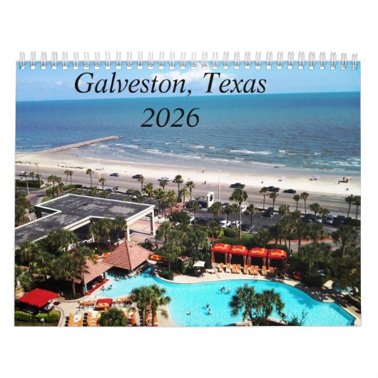 Calendrier Galveston, Texas 2026 Calendar (Protection)