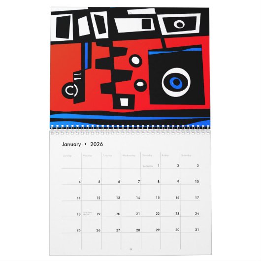 Calendrier Garde La Foi - Confiance Dans L'Eternel (Rouge Ble (Jan 2026)