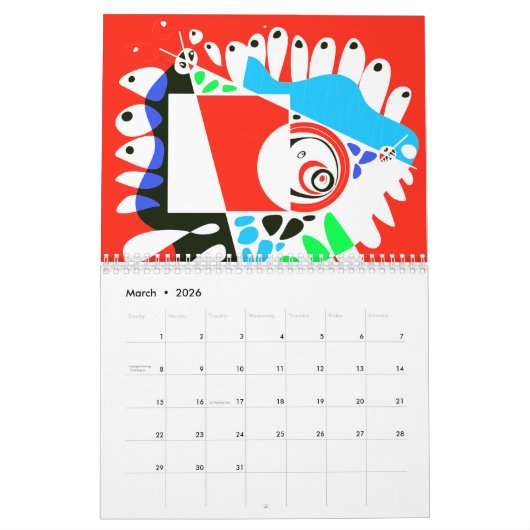 Calendrier Garde La Foi - Confiance Dans L'Eternel (Rouge Ble (Mar 2026)