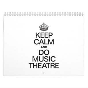 Calendrier GARDER CALME ET FAIRE DE LA MUSIQUE THEATRE.ai