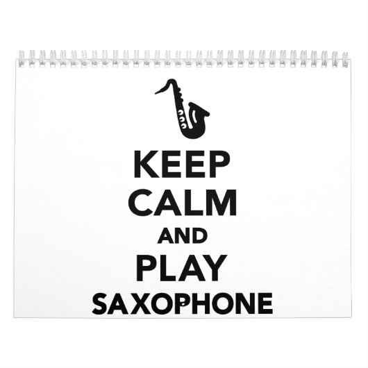 Calendrier Gardez le saxophone de calme et de jeu (Protection)