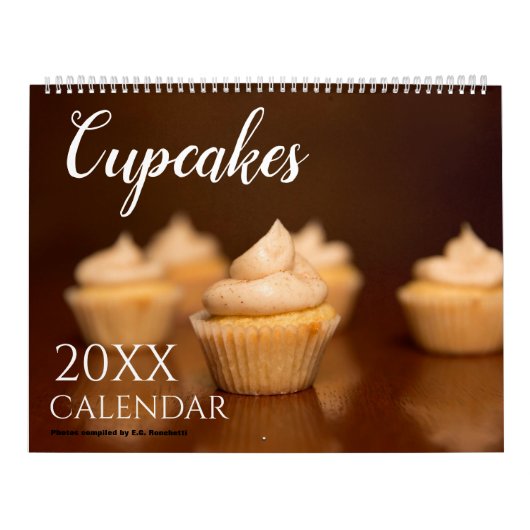 Calendrier Gâteau Cupcake 2027 Mur (Protection)