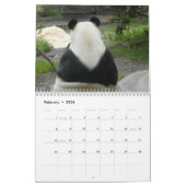 Calendrier géant d'ours panda, ours panda géants (Feb 2026)