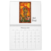 Calendrier génial d'art de grenouille par Jeff (Feb 2026)