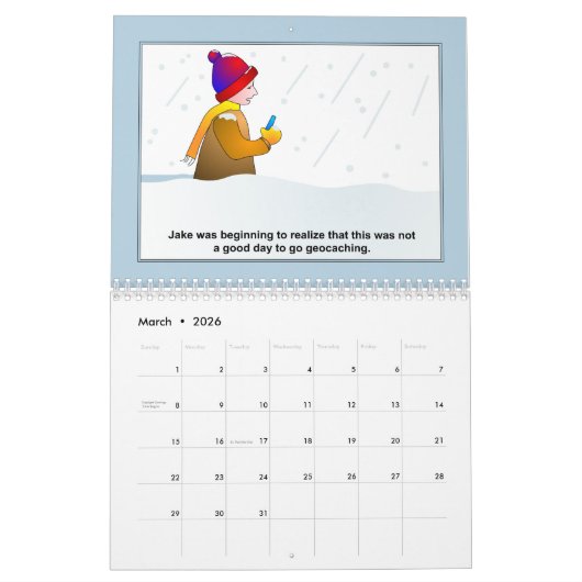 Calendrier Géocaching (Mar 2026)