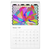 Calendrier géométrique Abstrait (Feb 2027)