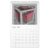 Calendrier géométrique Abstrait (Jan 2027)