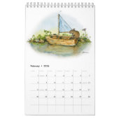 Calendrier George la souris avec l'art par Alissa Hansen Cale (Feb 2026)