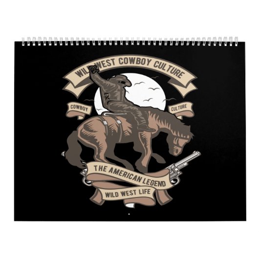 Calendrier gibier cowboy culture the american lewild (Protection)