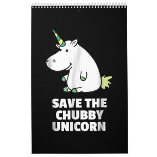 Calendrier Gift Hippo Lover Hippo Chubby Unicorn Cute Hippo