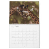 Calendrier Girafe 2027 (Mar 2027)