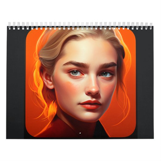 Calendrier Girl with blue eyes (Protection)