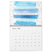 Calendrier Glam Parties scintillant (Jan 2027)