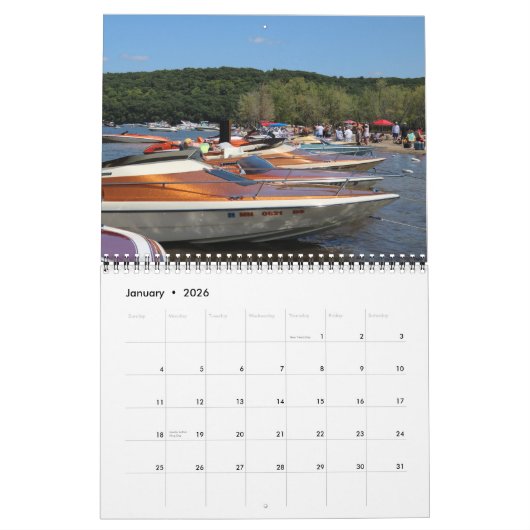 Calendrier glastron classique 2020 (Jan 2026)