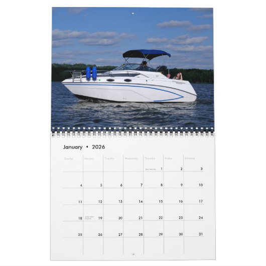 Calendrier glastron classique 2022 (Jan 2026)