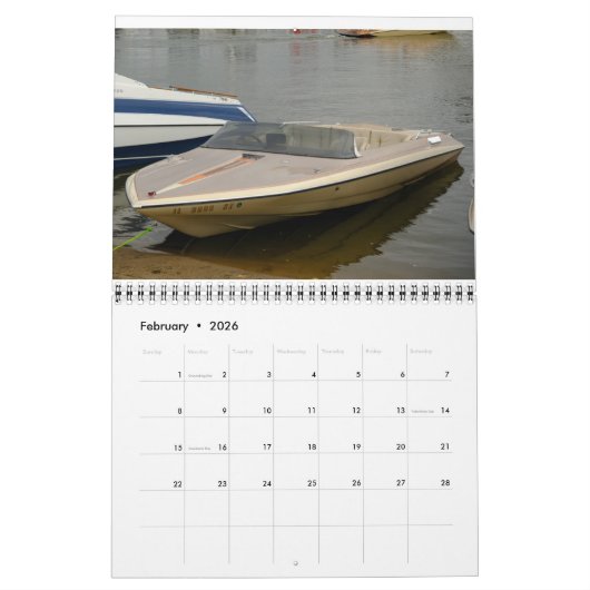 Calendrier glastron classique 2022 (Feb 2026)