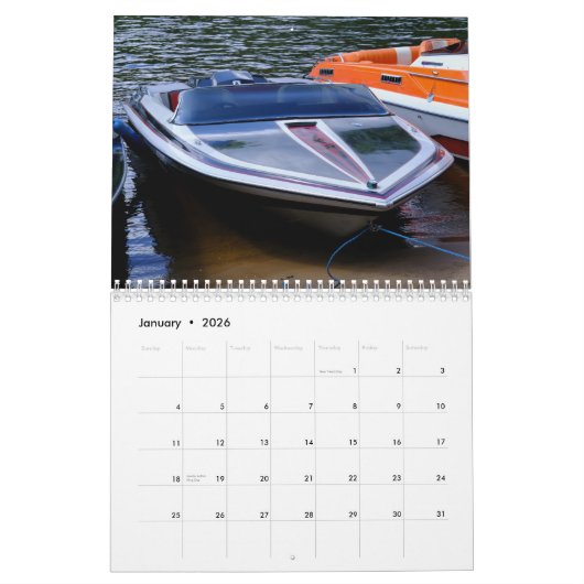 Calendrier glastron classique 2025 (Jan 2026)