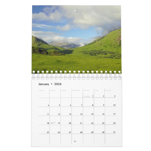 Calendrier Glen Etive (Jan 2026)