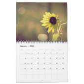 Calendrier glorieux de photo de tournesol (Feb 2026)