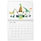 Calendrier Gnomes mignon adorable Calendrier tenda (Mar 2026)