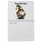 Calendrier gnomes mignons (Jan 2027)