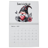 Calendrier gnomes mignons (Feb 2027)