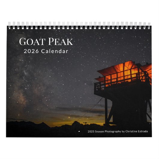 Calendrier Goat Peak Fire Lookout - 2026 Calendar (Protection)