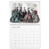 Calendrier Godey's Lady's Book & Magazine 1864 Plaques de mod (Jan 2027)