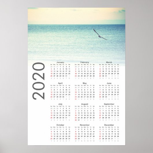 Calendrier Goéland 2020 Poster (Devant)