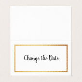 Calendrier Gold Moderne Changer la carte Date (Extérieur déplié)
