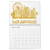 Calendrier Golden Los Angeles City (Jan 2027)