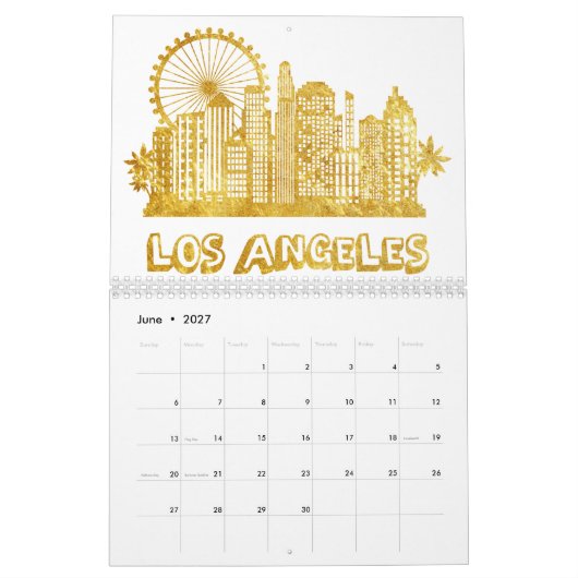 Calendrier Golden Los Angeles City (Jun 2027)