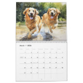 Calendrier Golden Retrivers, n'importe quelle anné (Mar 2026)