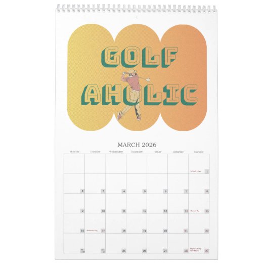 Calendrier Golf (Mar 2026)
