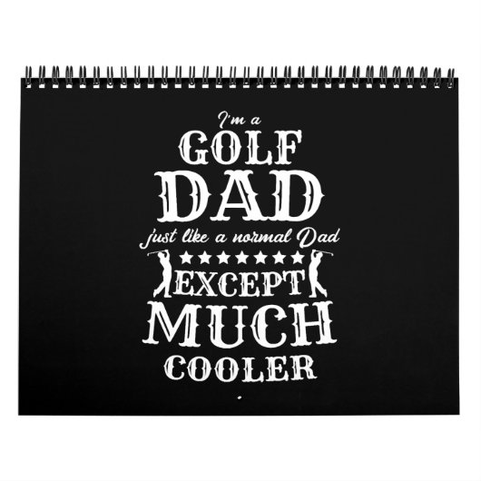 Calendrier Golf Papa Golf Club Golfen Cadeau (Protection)