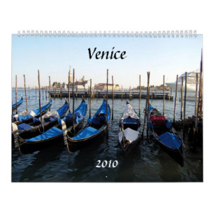 Calendrier gondoles, Venise, 2010 - customisé
