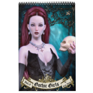 Calendrier Gothique Girls Annuel Livre d'Art