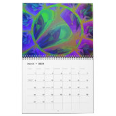 Calendrier Gothique Tournesol Trippy Floral Art (Mar 2026)