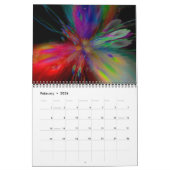 Calendrier Gothique Tournesol Trippy Floral Art (Feb 2026)