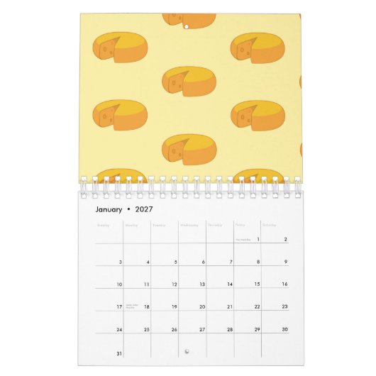 Calendrier Gouda Cheese Arrondit La Gastronomie Néerlandaise  (Jan 2027)
