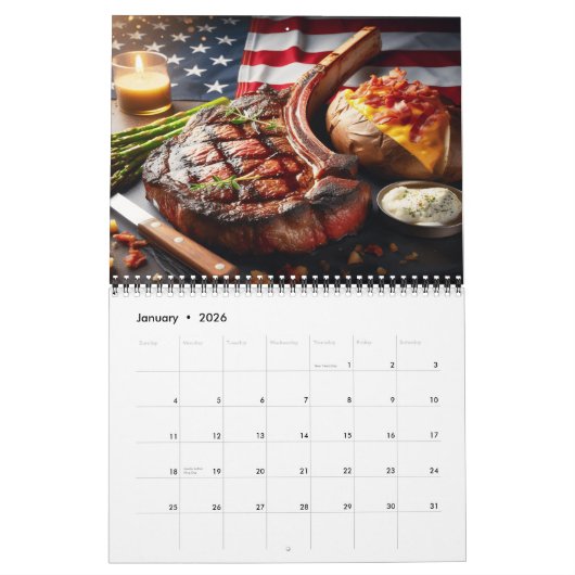 Calendrier Goût du Monde : 20XX International Beef Steak (Jan 2026)
